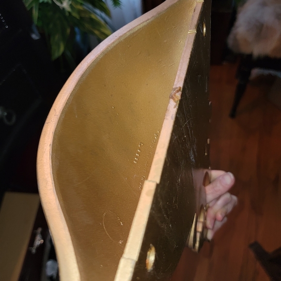 Pair syroco MCM gold wall sconces VINTAGE decor planter - Picture 13 of 14